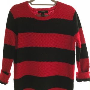 Black and Red Striped Sweater